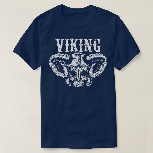 Viking warrior skull T-Shirt (Design Front)