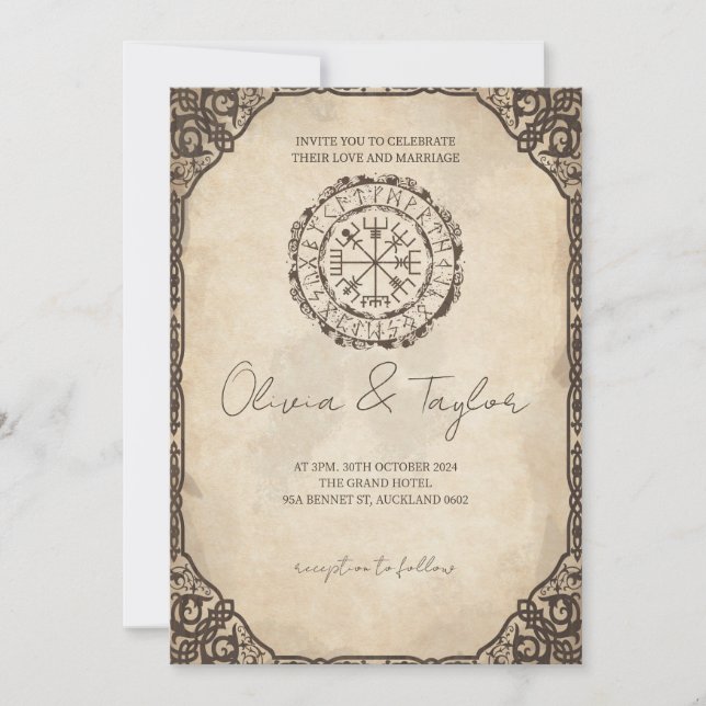 Viking Wedding Invitations (Front)