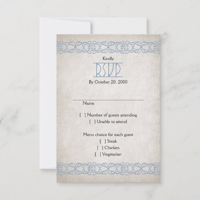 Viking Wedding RSVP Card (Front)