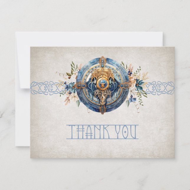 Viking Wedding Thank You Card (Front)