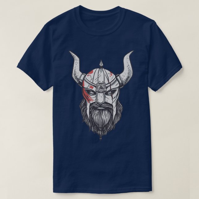 Viking with a beard T-Shirt (Design Front)