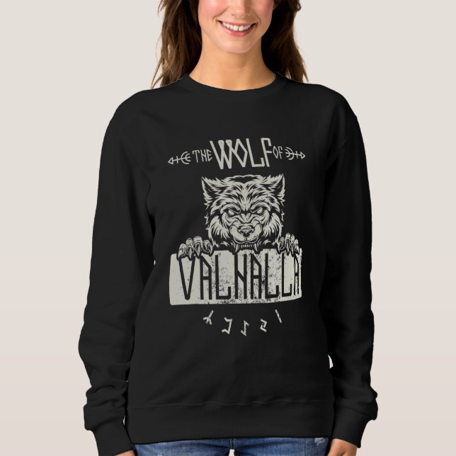 Viking Wolf Valhalla Men For Viking Fans 2 Sweatshirt (Front)
