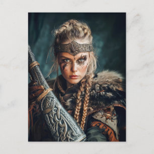 Viking Women in Traditional Attire Postcard