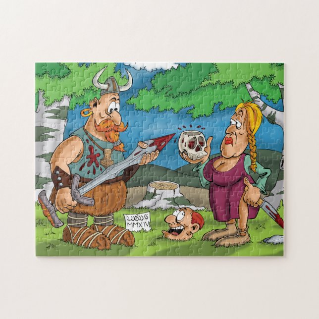Vikings Cartoon Puzzle (Horizontal)