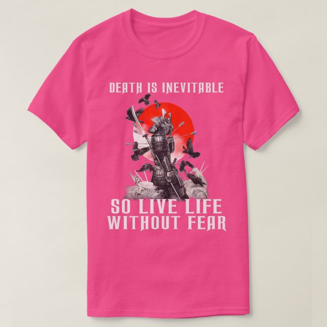 Vikings Death Is Inevitable So Live Life Without F T-Shirt (Design Front)