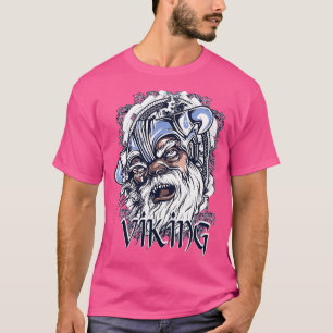 Vikings Head Illustration Design Drawing Artwork 2 T-Shirt