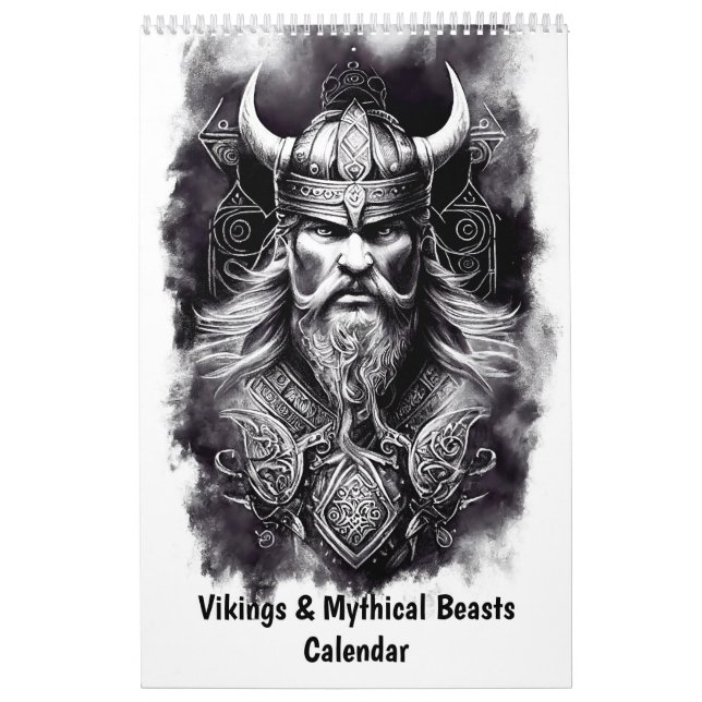 Vikings & Mythical Beasts Calendar (Cover)