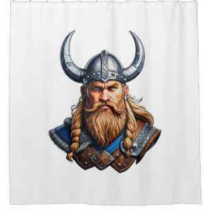 Vikings Nordic Man Shower Curtain