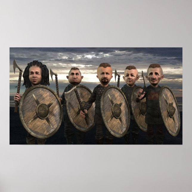 Vikings On The Shore - Small Poster (Front)