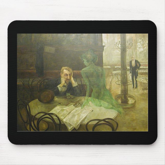 Viktor Oliva. Absinthe Drinker Mouse Pad (Front)