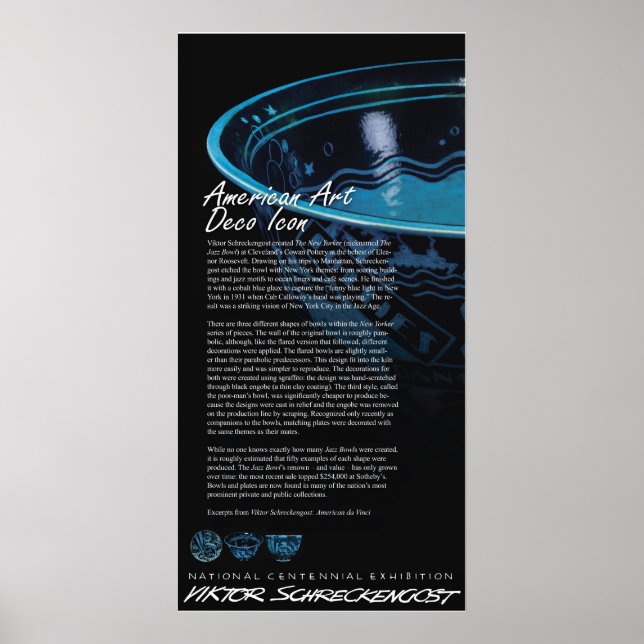 Viktor Schreckengost's Iconic Jazz Bowl Poster (Front)