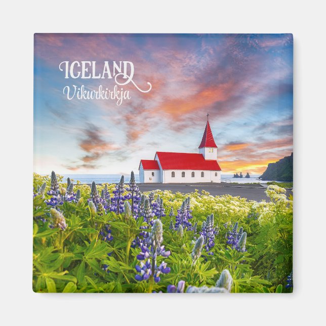 Vikurkirkja, Iceland Magnet (Front)