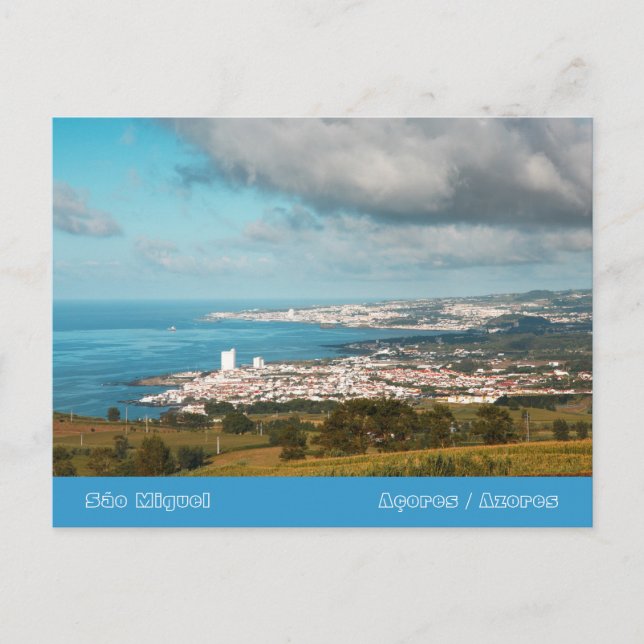 Vila da Lagoa - Azores Postcard (Front)