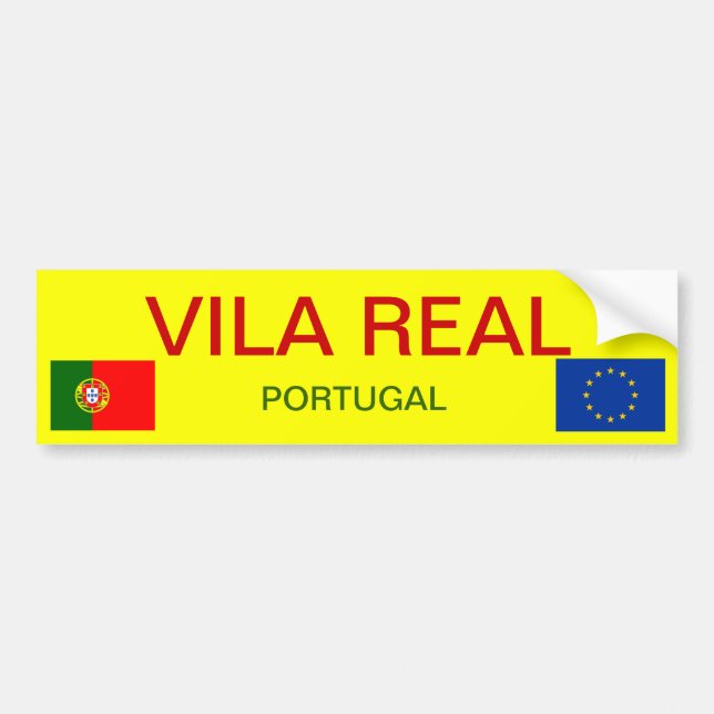 Vila Real (Portugal) Bumper Sticker (Front)