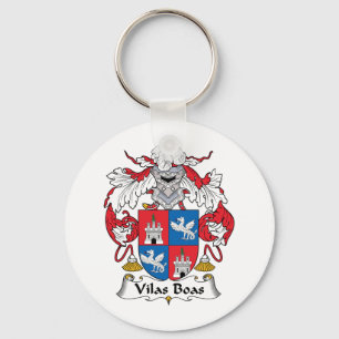 Vilas Boas Family Crest Key Ring