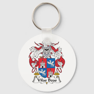 Vilas Boas Family Crest Key Ring