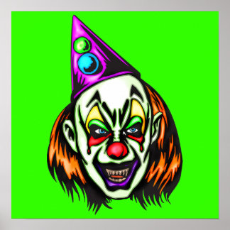Vile Evil Clown Poster