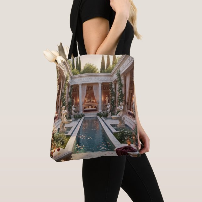 Villa at Dawn  Tote Bag (Close Up)