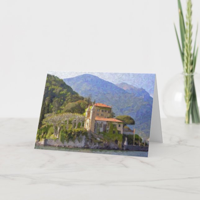 "Villa Balbianello, Lake Como" Greeting Card (Front)