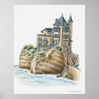 Villa Belza, Biarritz, France Poster
