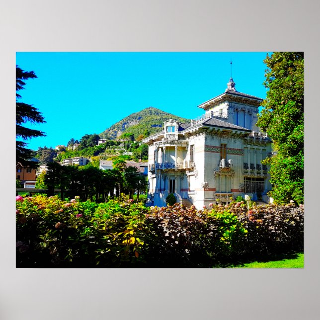 Villa Bernasconi Cernobbio Lake Como Italy Poster (Front)