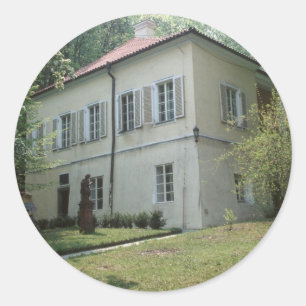 Villa Bertramka-Mozart-Prague Classic Round Sticker