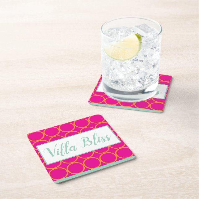 Villa Bliss Drink/Beverage Coasters (Insitu)