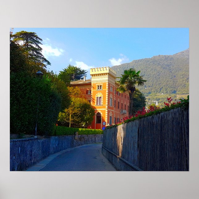 Villa de Herra Lenno Lake Como Italy Poster (Front)