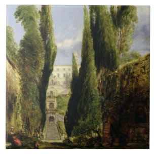 Villa D'Este, Tivoli (oil on canvas) Tile