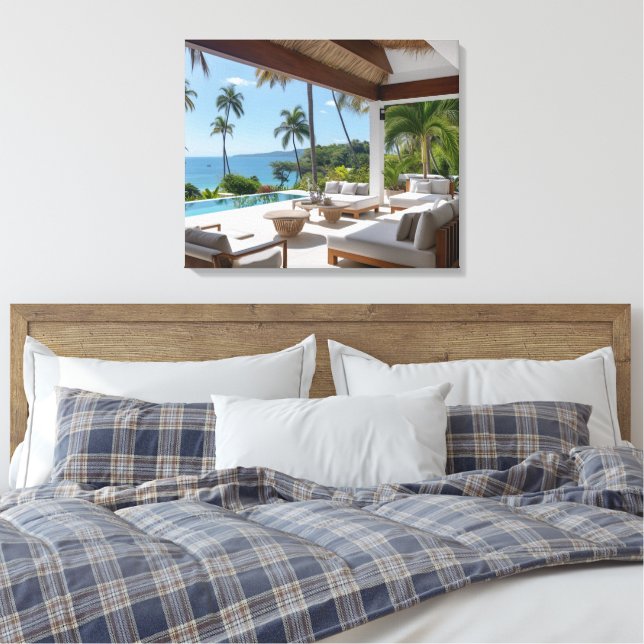 VILLA LIFE #1 CANVAS PRINT (Insitu(Bedroom))