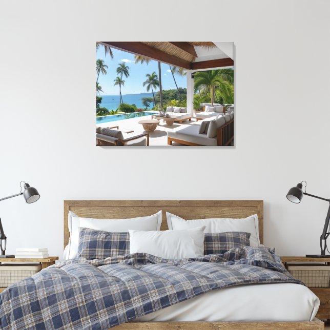 VILLA LIFE #1 CANVAS PRINT (Insitu(Bedroom))