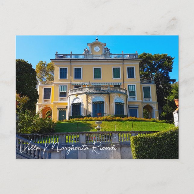 Villa Margherita Ricordi Grianti Lake Como Italy Postcard (Front)