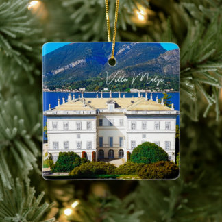 Villa Melzi Bellagio Lake Como Italy Ceramic Ornament