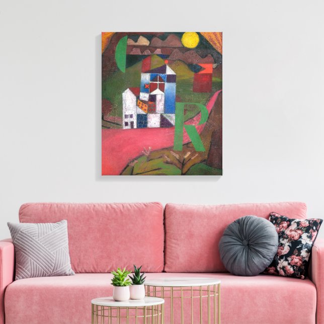 Villa R | Paul Klee | Canvas Print (Insitu(LivingRoom))