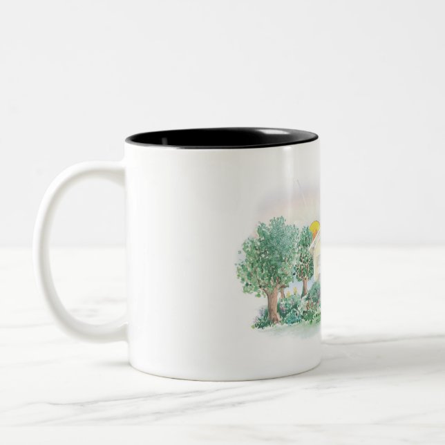 Villa San Esprit® logo Two-Tone Coffee Mug (Left)