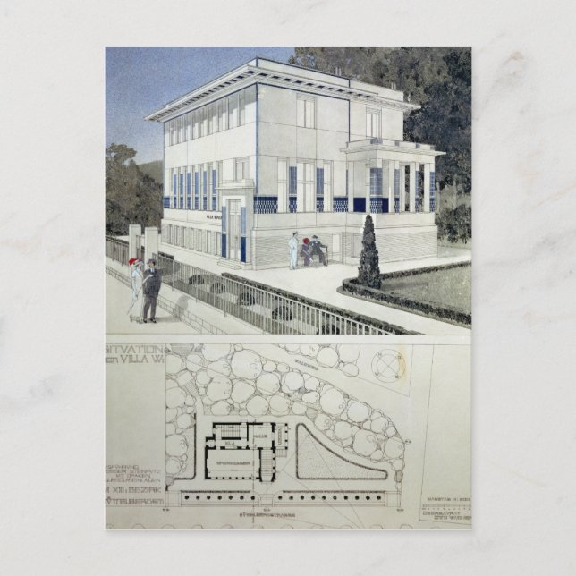 Villa Wagner, Vienna Postcard (Front)