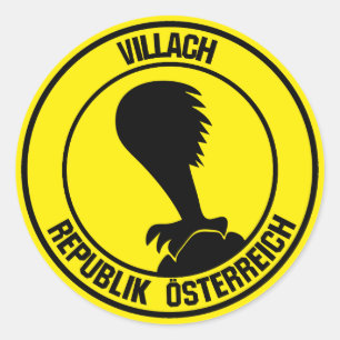 Villach Round Emblem Classic Round Sticker