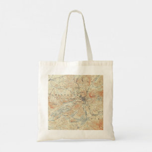 Village and area of Saranac Lake in Adirondacks Tote Bag