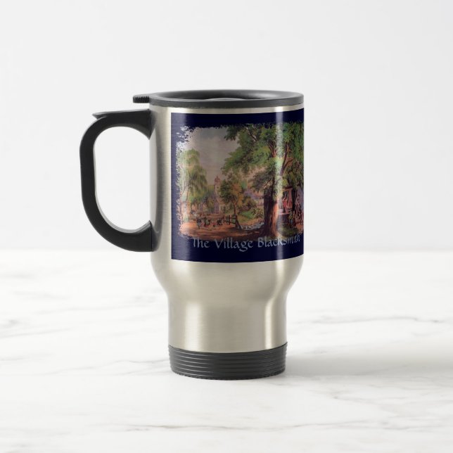 Village Blacksmith Travel Mug (Left)