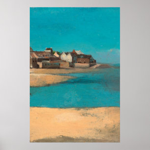 Village by the Sea in Brittany by Odilon Redon Poster