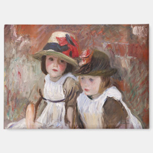 Village Children in Sun Hat by John Singer Sargent Magnet