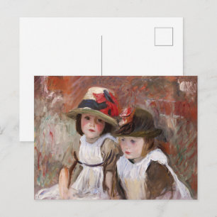 Village Children in Sun Hat by John Singer Sargent Postcard