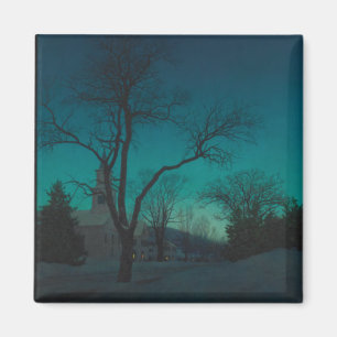 Village Church at Dusk Magnet