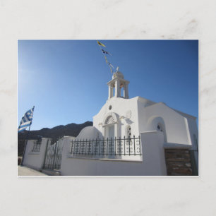 Village Church of Tinos Island Postcard