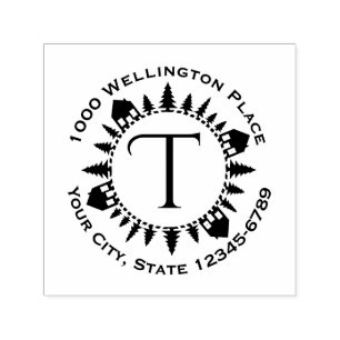 Village Circle Monogram Self-inking Stamp
