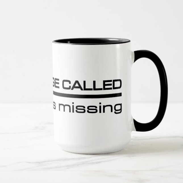 Village Idiot mug - choose style & colour (Right)