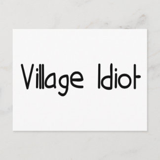 Village Idiot Postcard