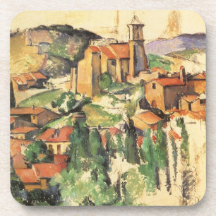 Village of Gardanne by Paul Cezanne, Vintage Art Coaster