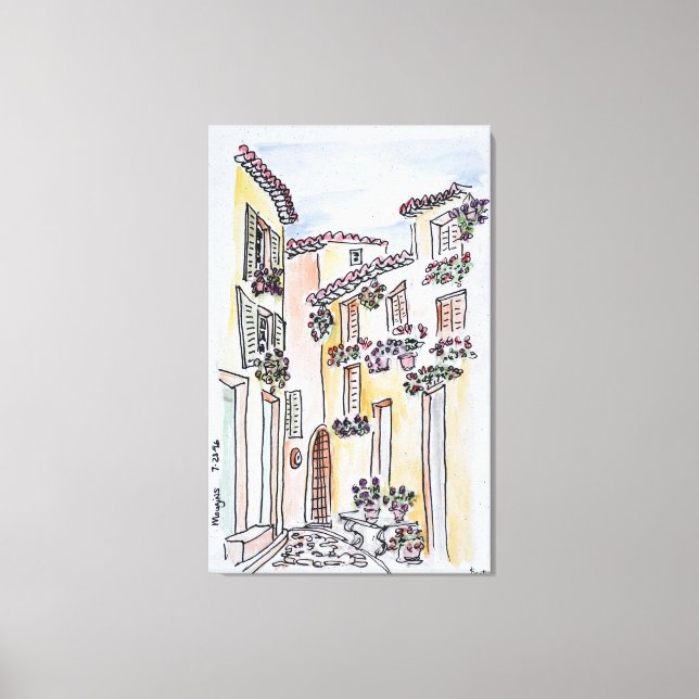 Village of Mougins | Provence, South of France Canvas Print (Front)