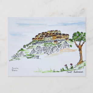 Village of Sant'Antonino Corsica, France Postcard